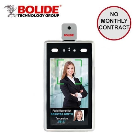 Bolide Face Recognition / Temperature Indicator Access Control Cameras, Automatic No-Contact Temperature Re BOL-BN-2600ACTC